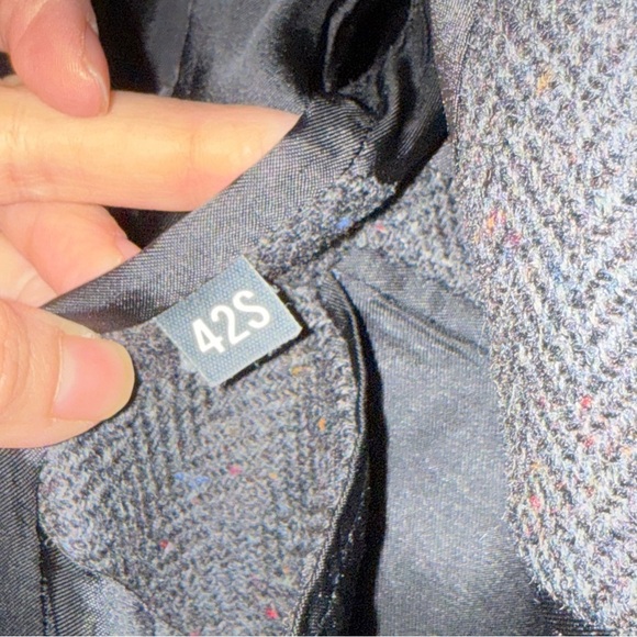 Haggar Black Sport Coat 100% pure wool size 42S - Picture 9 of 13